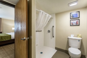 Comfort Inn & Suites Albuquerque - Guest Bathroom with Accessibility